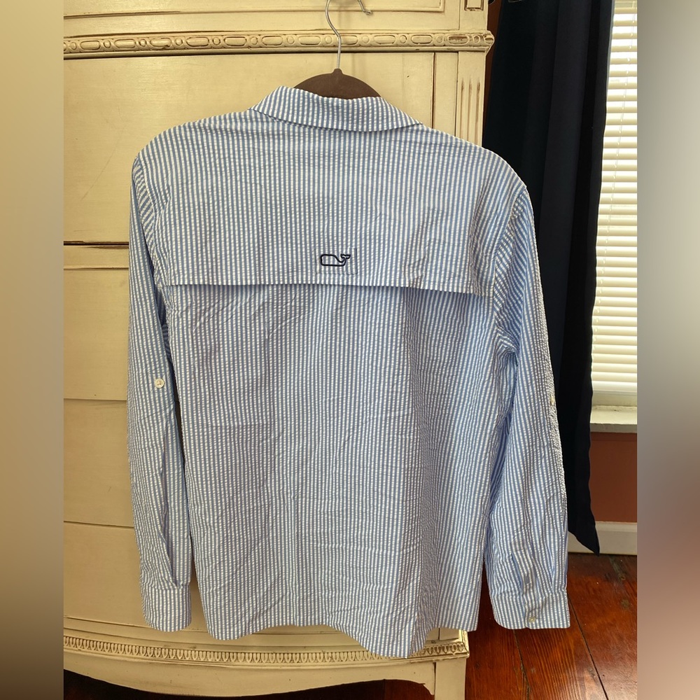 Vineyard Vines Harbor Performance Seersucker Top